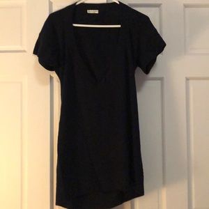 Navy cashmere tunic sweater